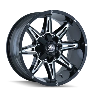 Mayhem – RAMPAGE – Black – 17″x9″ -12mm – Summer Wheels – 8090-7956M
